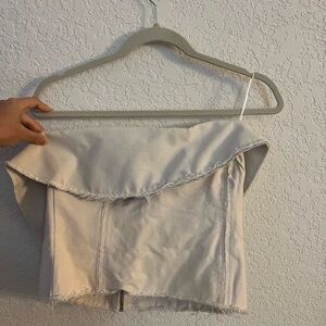 Zara Strapless Beige Top